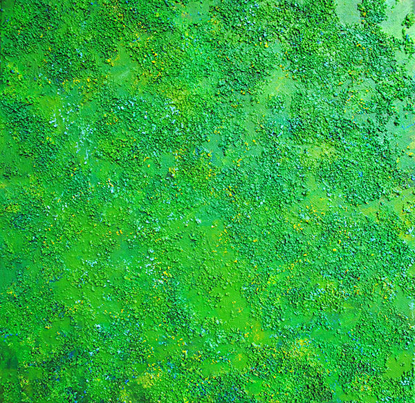 Color Texture Series, Green Yellow; 12 x 12