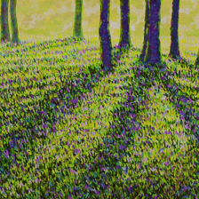 Trees and Shadows 3; 20' x 30" title=